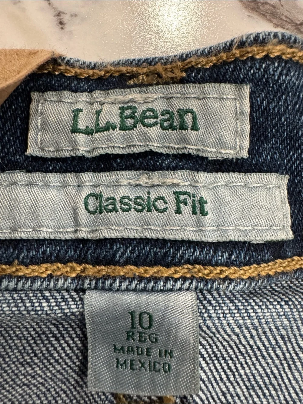L.L. Bean Women's 207 Vintage High-Rise Straight Leg Jeans Indigo 10Reg NWT - Picture 11 of 14